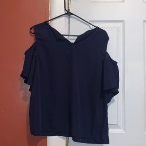 Navy Blue, Off The Shoulder Top